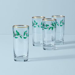 Lenox Westmore Holiday Highball Glasses, Set of 4