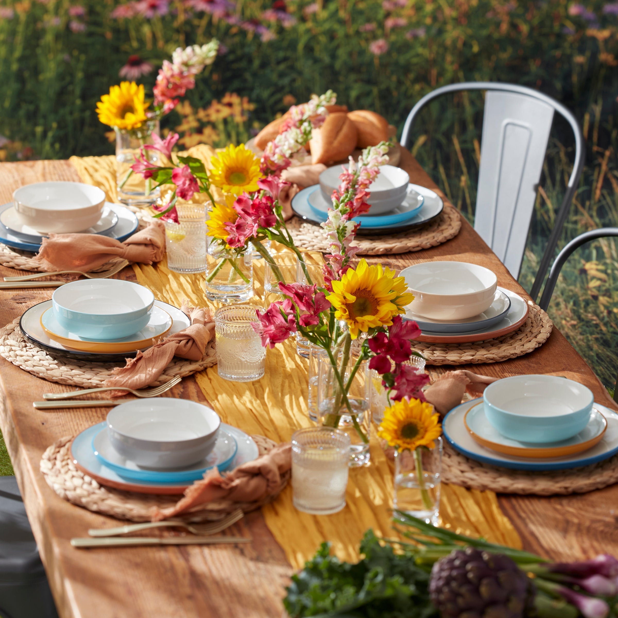 Lenox Westmore 24 Seven Colors Sunbaked 12-Piece Dinnerware Set - Image 4