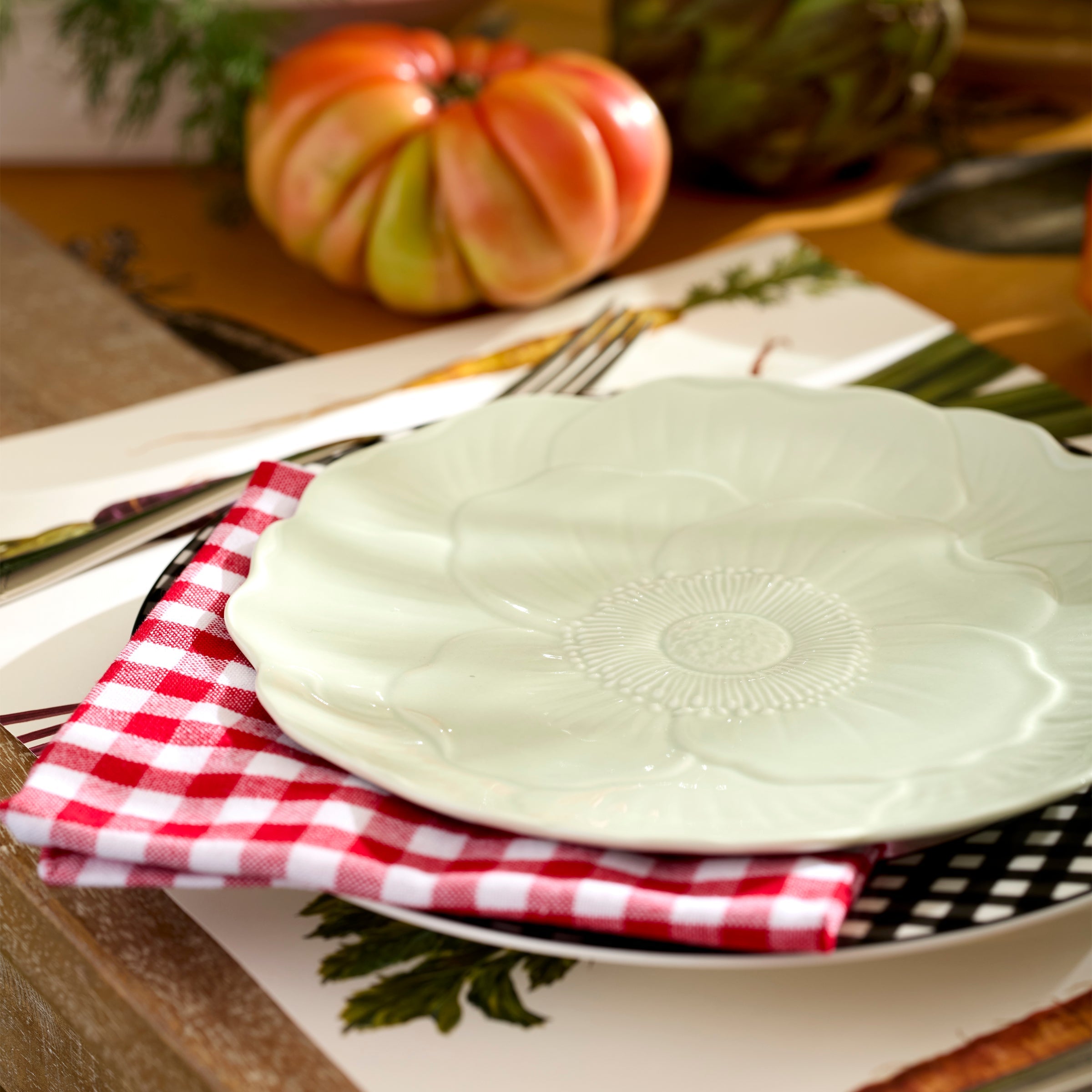Lenox Westmore Gingham Black Dinner Plates, Set of 4 - Image 2