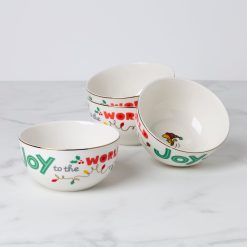 Lenox Westmore Snoopy Christmas All-Purpose Bowls, Set of 4