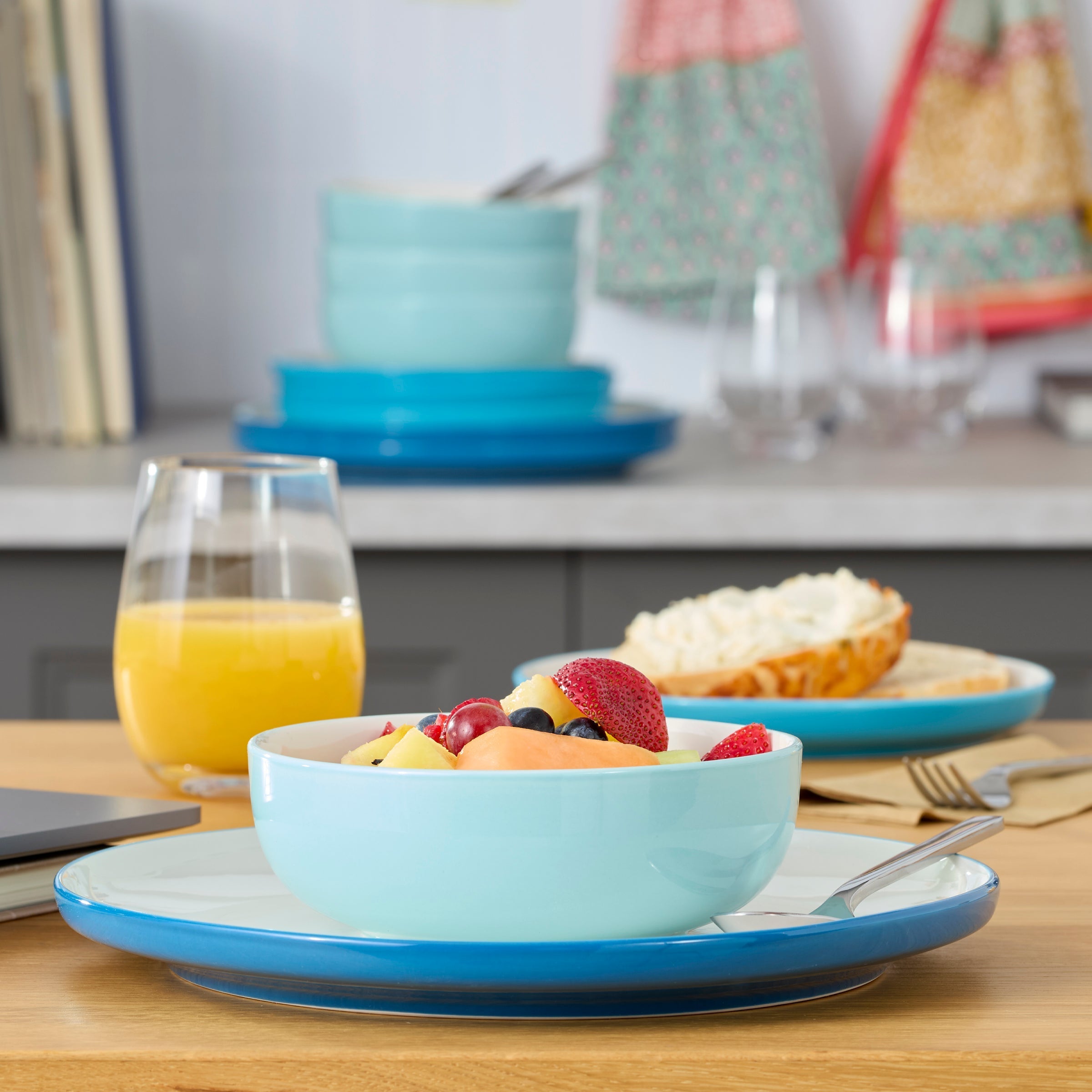 Lenox Westmore 24 Seven Colors Turquoise 12-Piece Dinnerware Set - Image 12