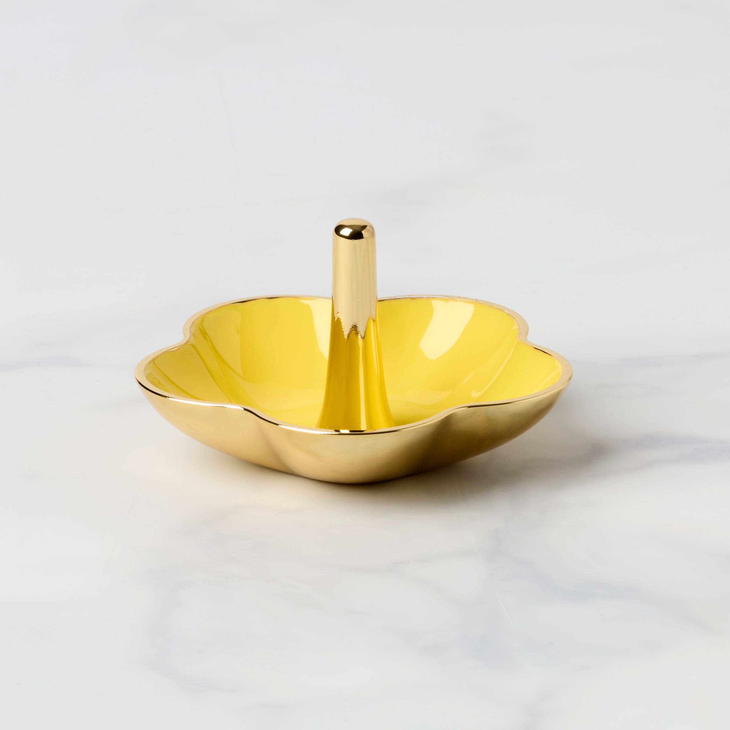 Lenox Westmore Make It Pop Yellow Metal Ring Dish
