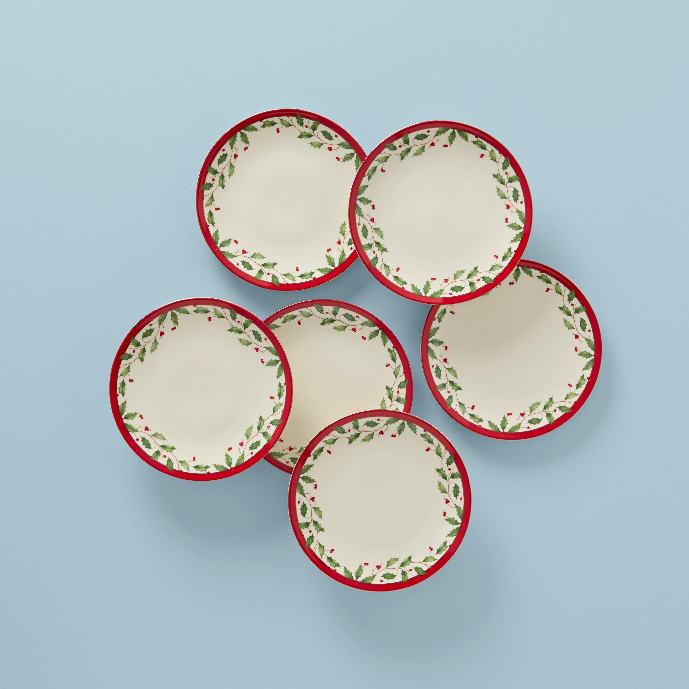 Lenox Westmore Holiday Accent Plates, Set of 6