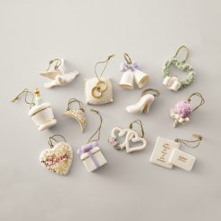 Lenox Westmore Wedding Bliss 12-Piece Mini Ornament Set