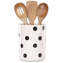 Lenox Westmore Deco Dot 4-Piece Utensil Holder Set