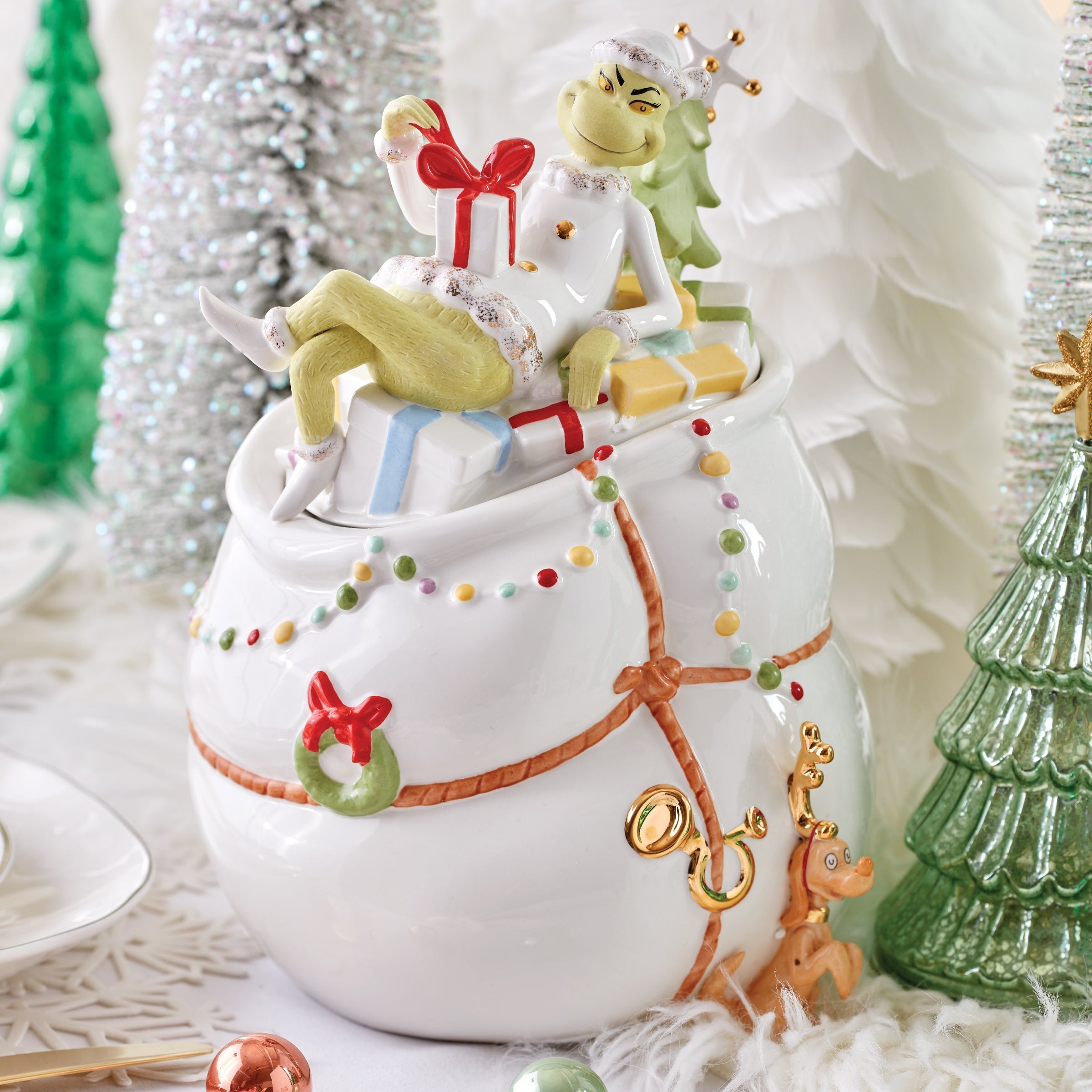 Lenox Westmore Merry Grinchmas Cookie Jar - Image 5