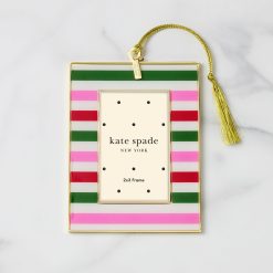 Lenox Westmore Be Jolly Stripe Mini Frame Ornament