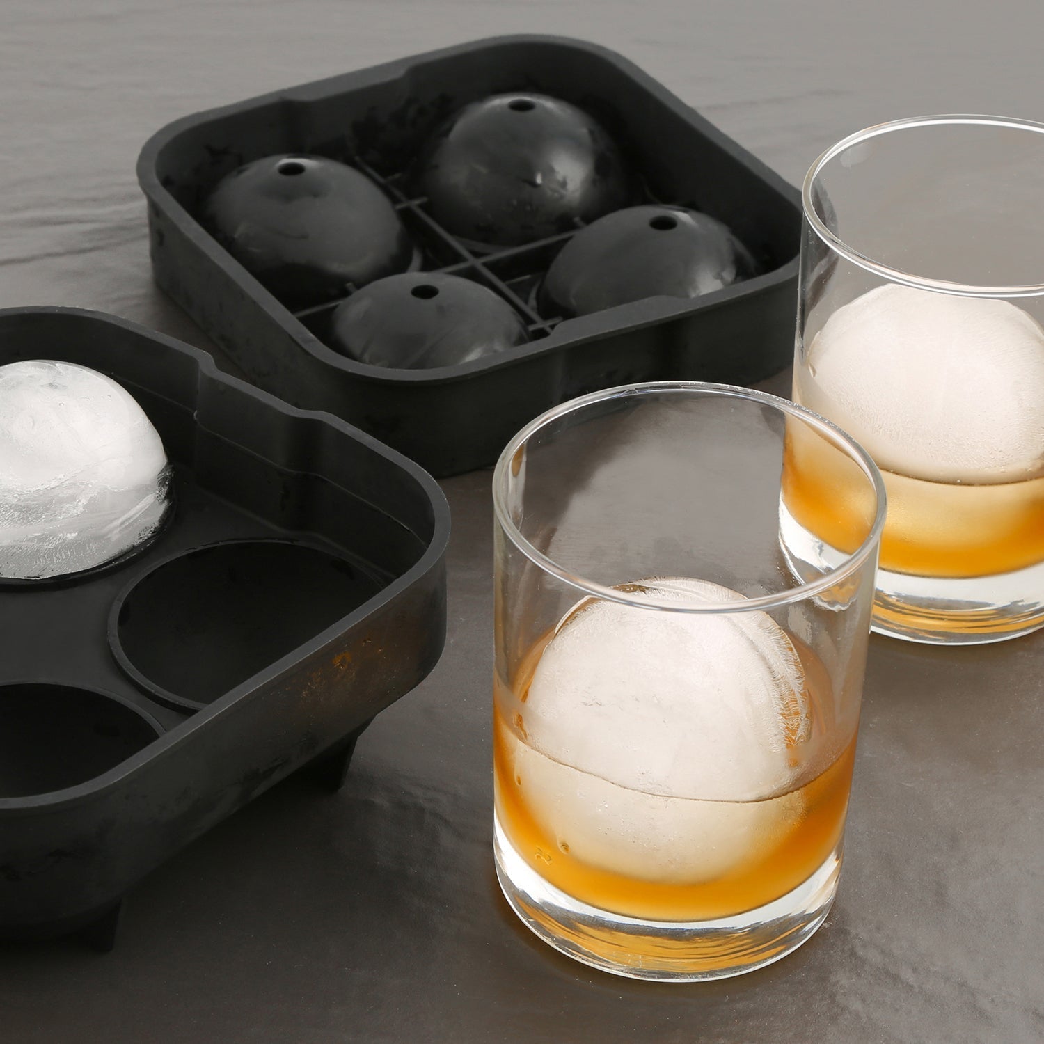 Lenox Westmore Black 4 Sphere Silicone Ice Mold - Image 3