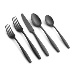 Lenox Westmore Katerina Black Satin 20-Piece Flatware Set