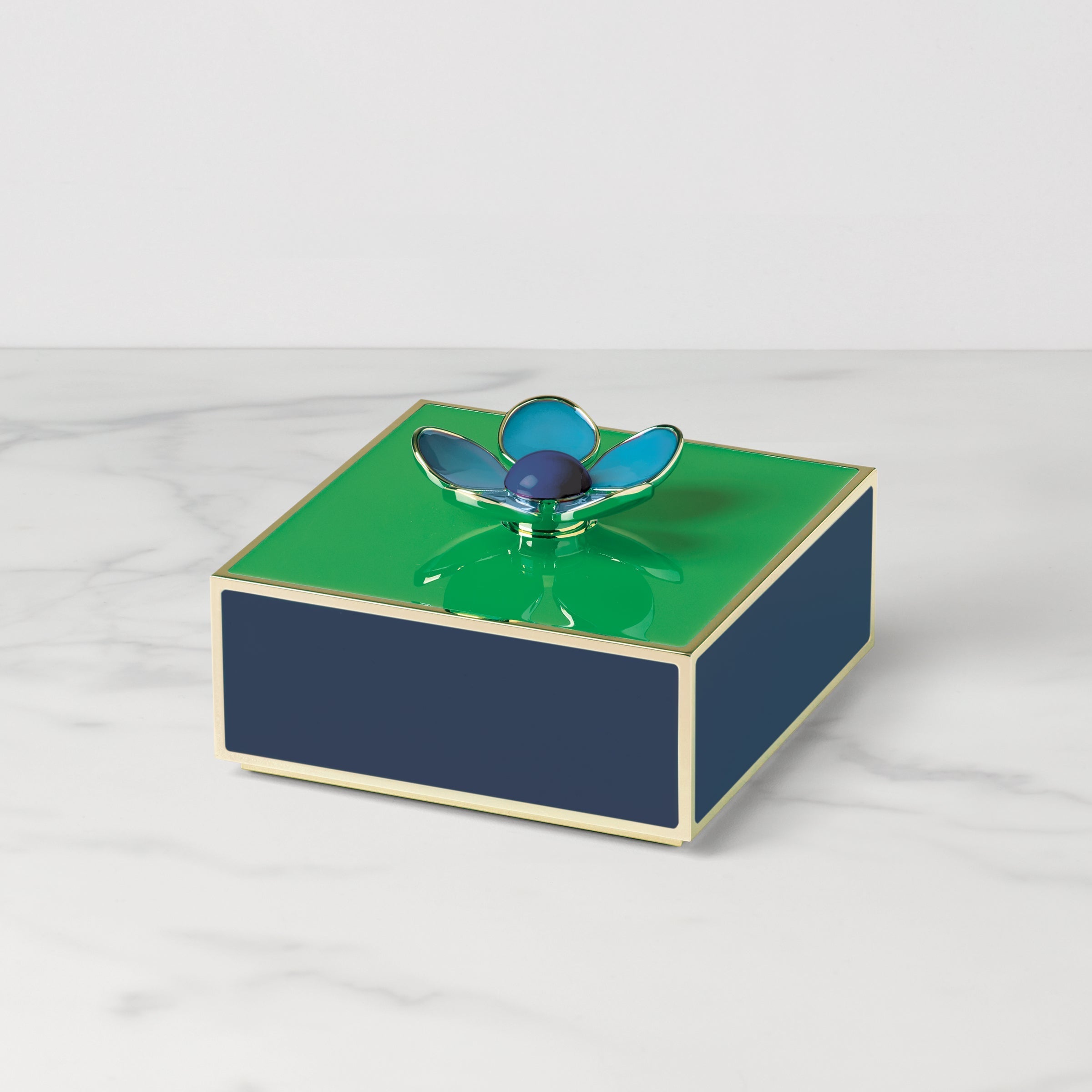 Lenox Westmore Make It Pop Green & Navy Floral Box