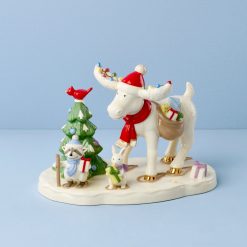 Lenox Westmore Marcel The Moose Delivering Gifts Figurine