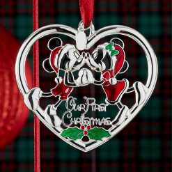 Alternative view of Lenox Westmore 2025 Our 1st Christmas Mickey & Minnie Ornament