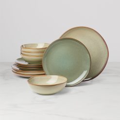 Lenox Westmore Organic Shades Sage Green 12-Piece Dinnerware Set
