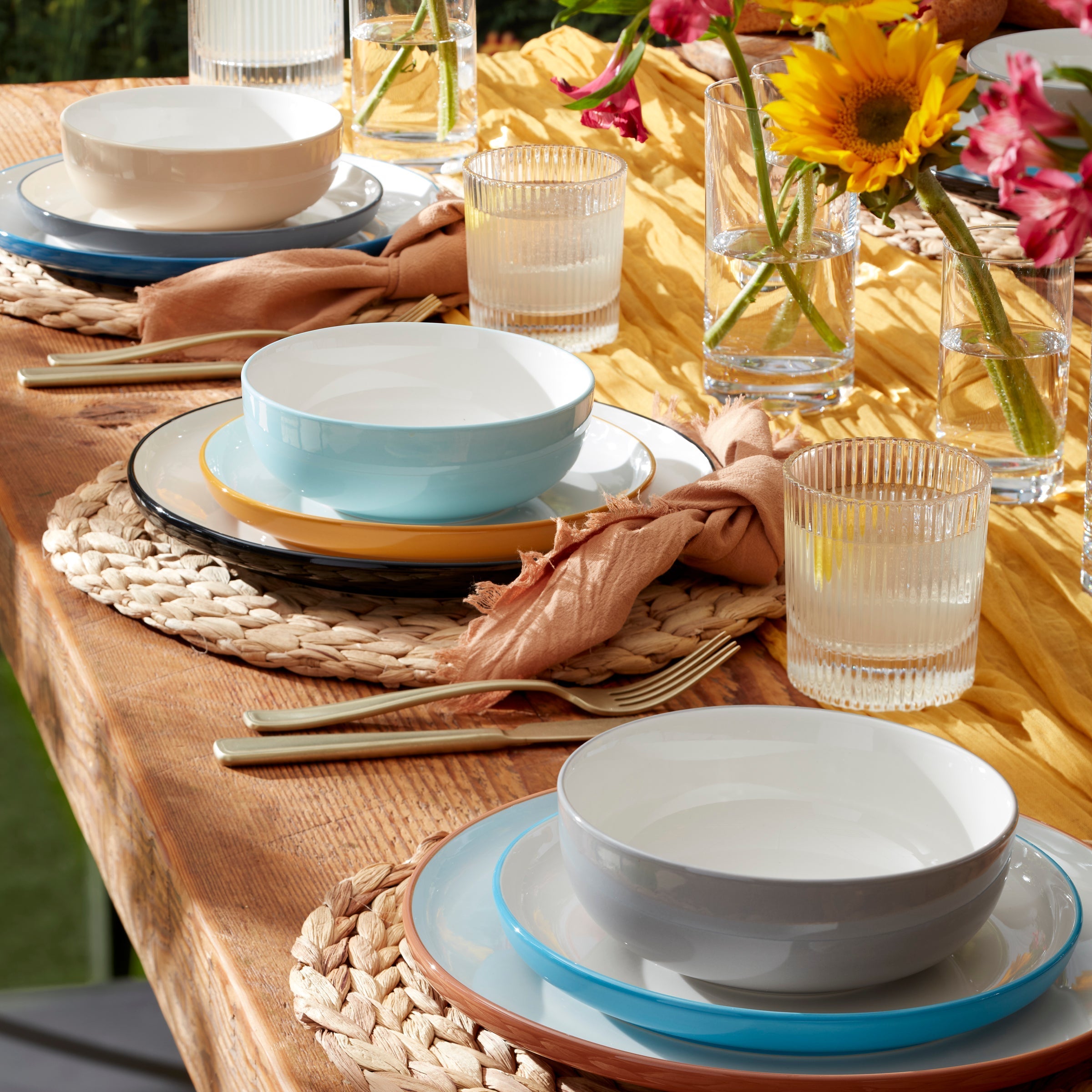 Lenox Westmore 24 Seven Colors Pumice 12-Piece Dinnerware Set - Image 7