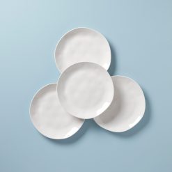 Lenox Westmore Bay Colors White Dinner Plates, Set of 4