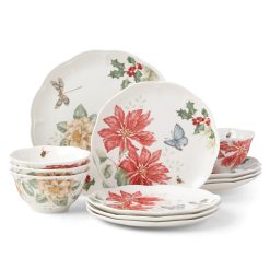 Alternative view of Lenox Westmore Butterfly Meadow Holiday 12-Piece Dinnerware Set