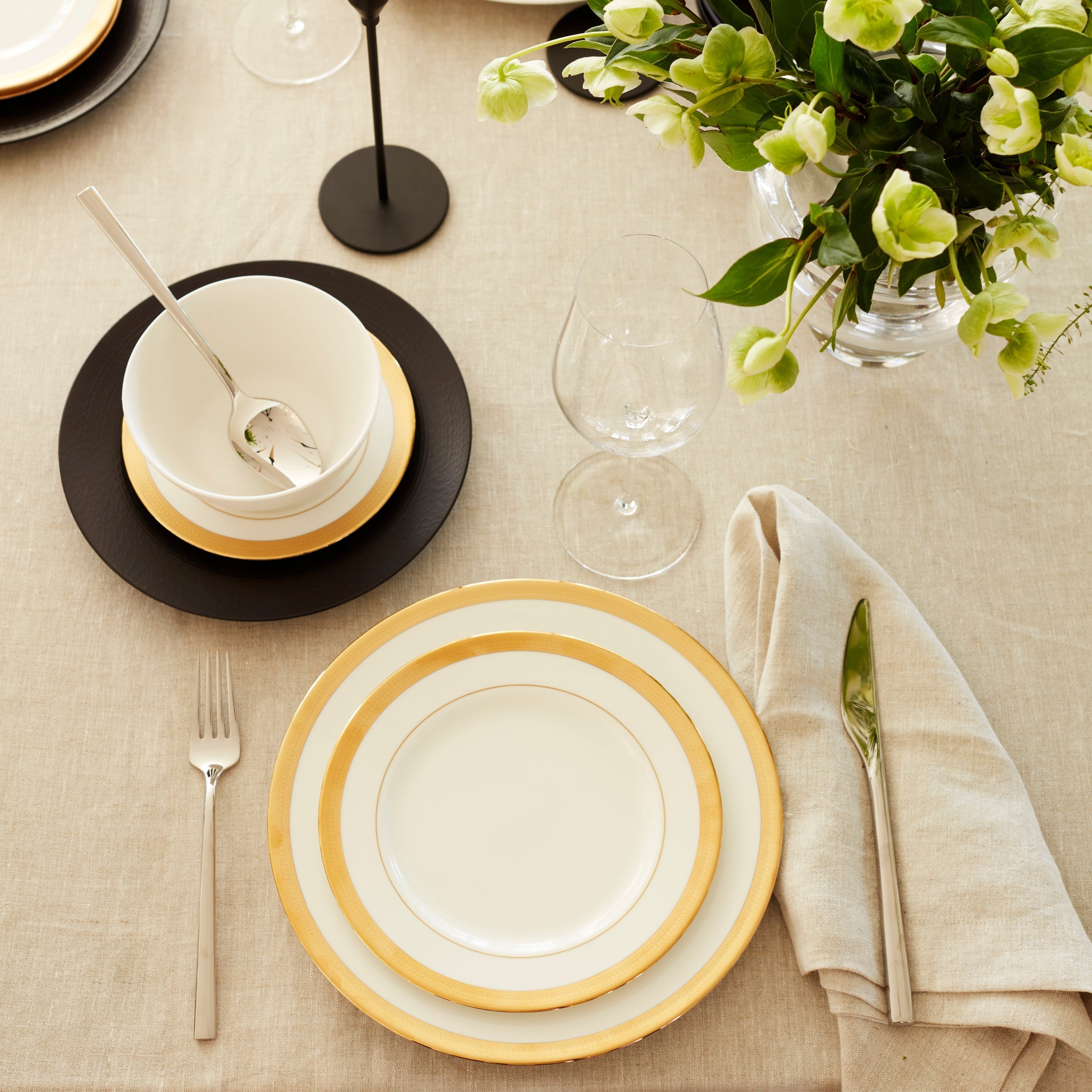 Lenox Westmore LX Collective White 12-Piece Dinnerware Set - Image 3