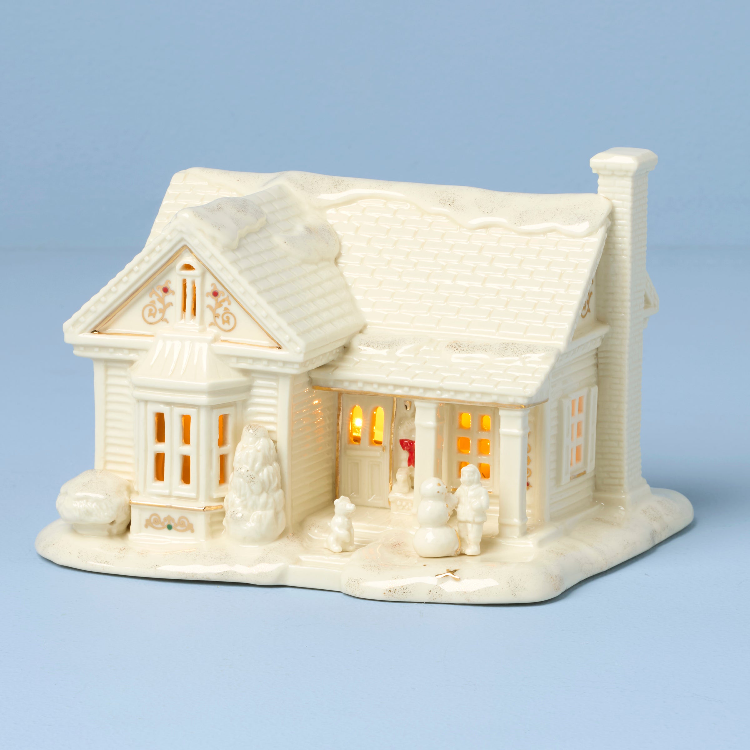 Lenox Westmore Mistletoe Park 3-Piece Lit Figurine Starter Set