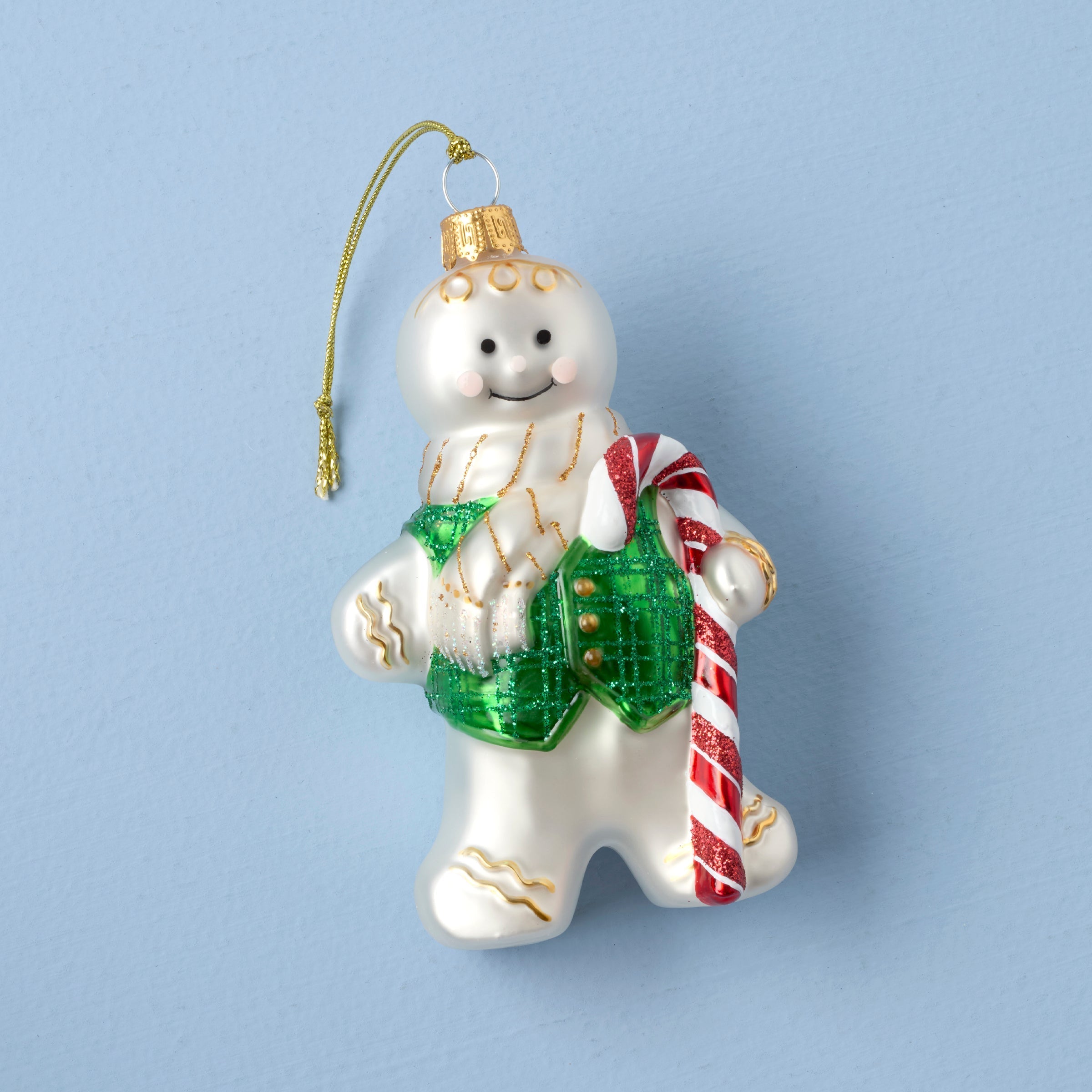 Lenox Westmore Blown Glass Gingerbread Ornament