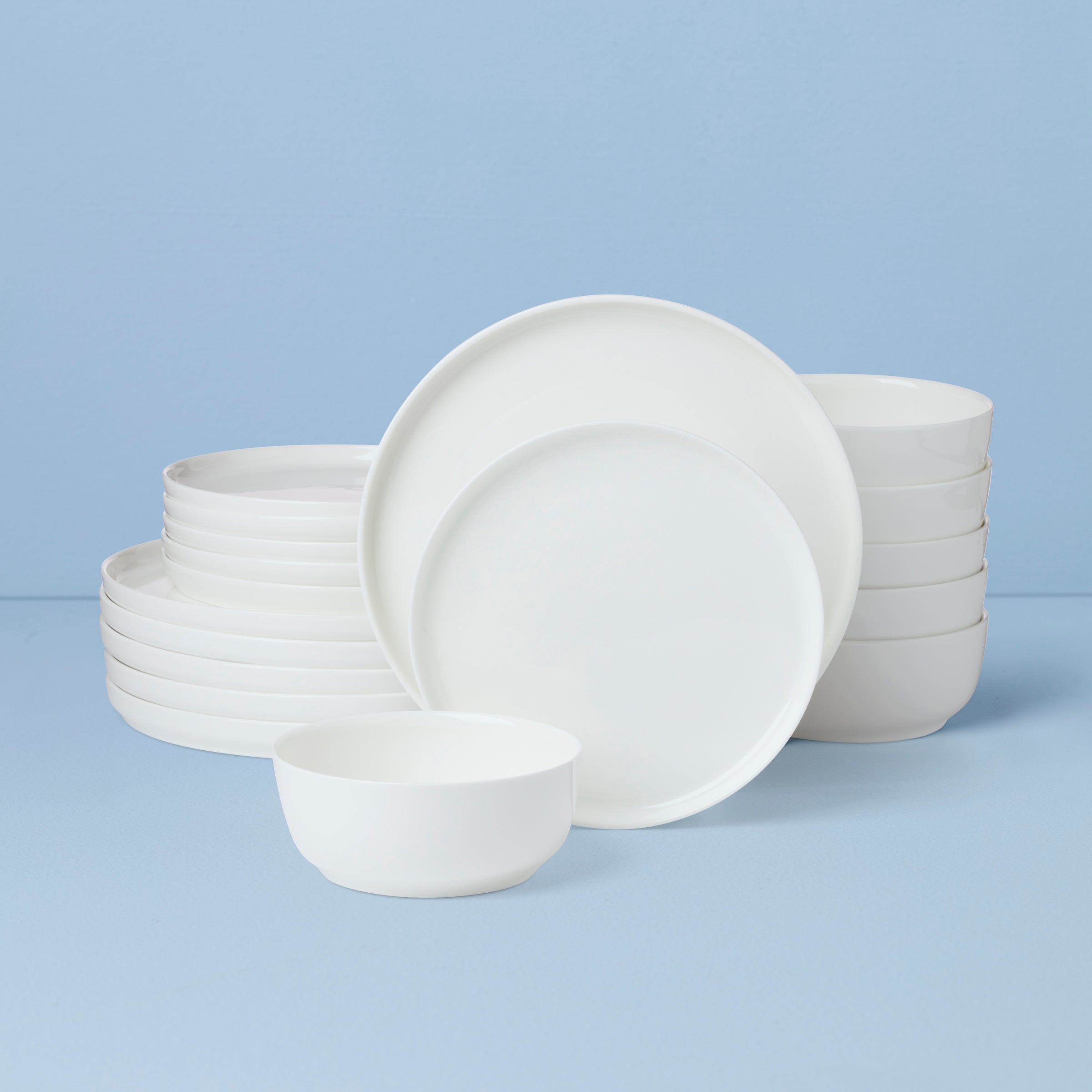 Lenox Westmore Modern White 18-Piece Dinnerware Set