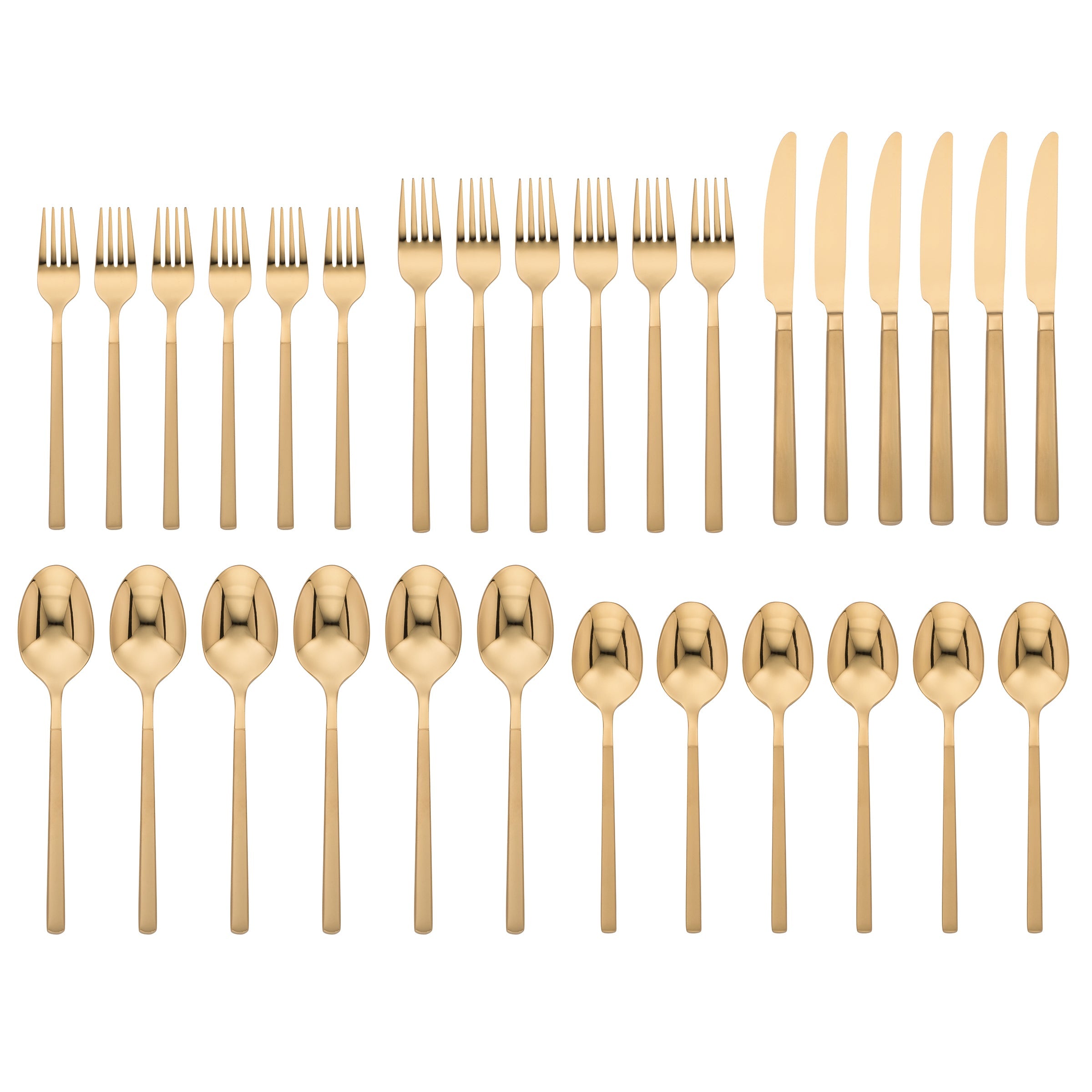 Lenox Westmore Kenton Gold Sand 30-Piece Flatware Set - Image 2