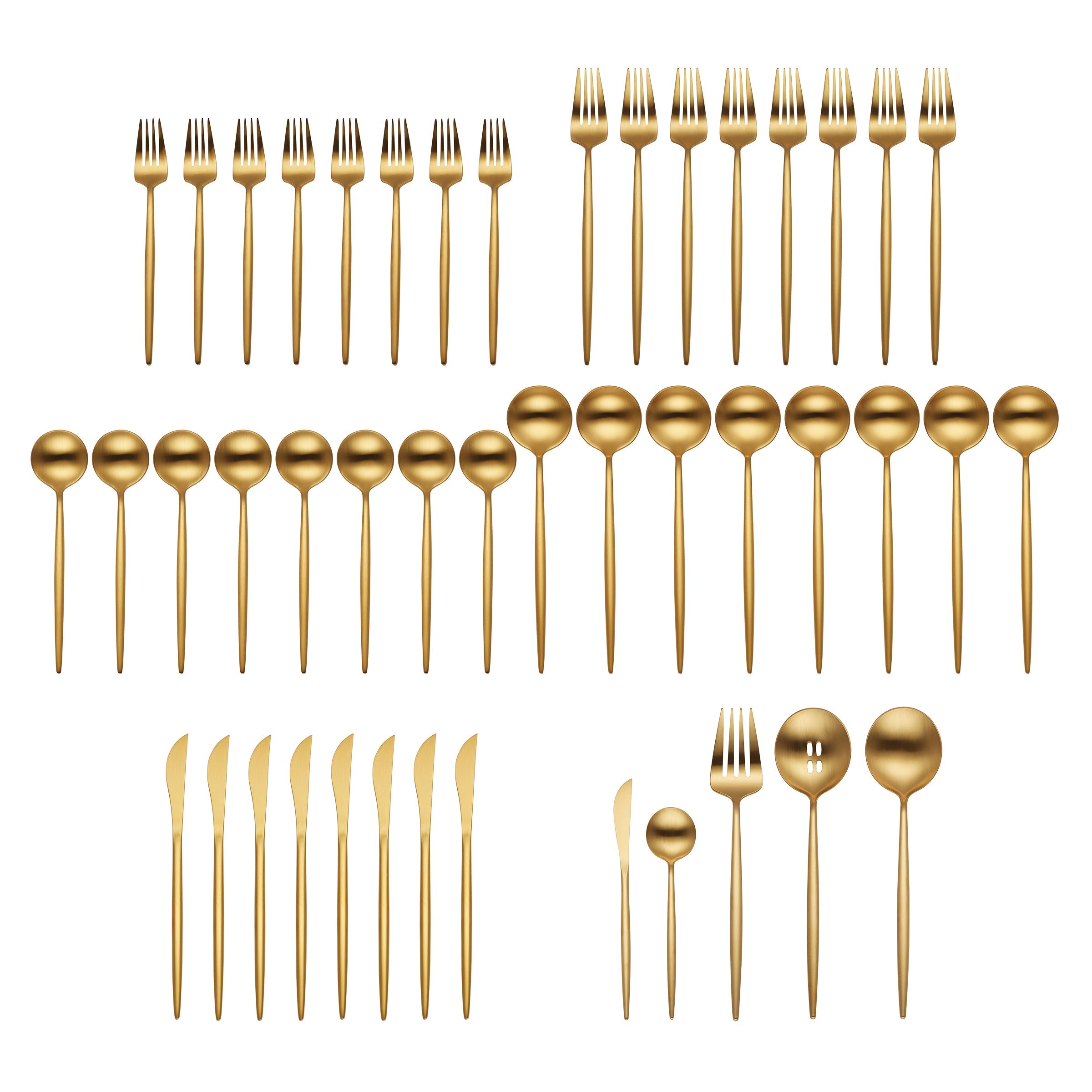 Lenox Westmore Zephyr Gold Satin 45-Piece Flatware Set - Image 6