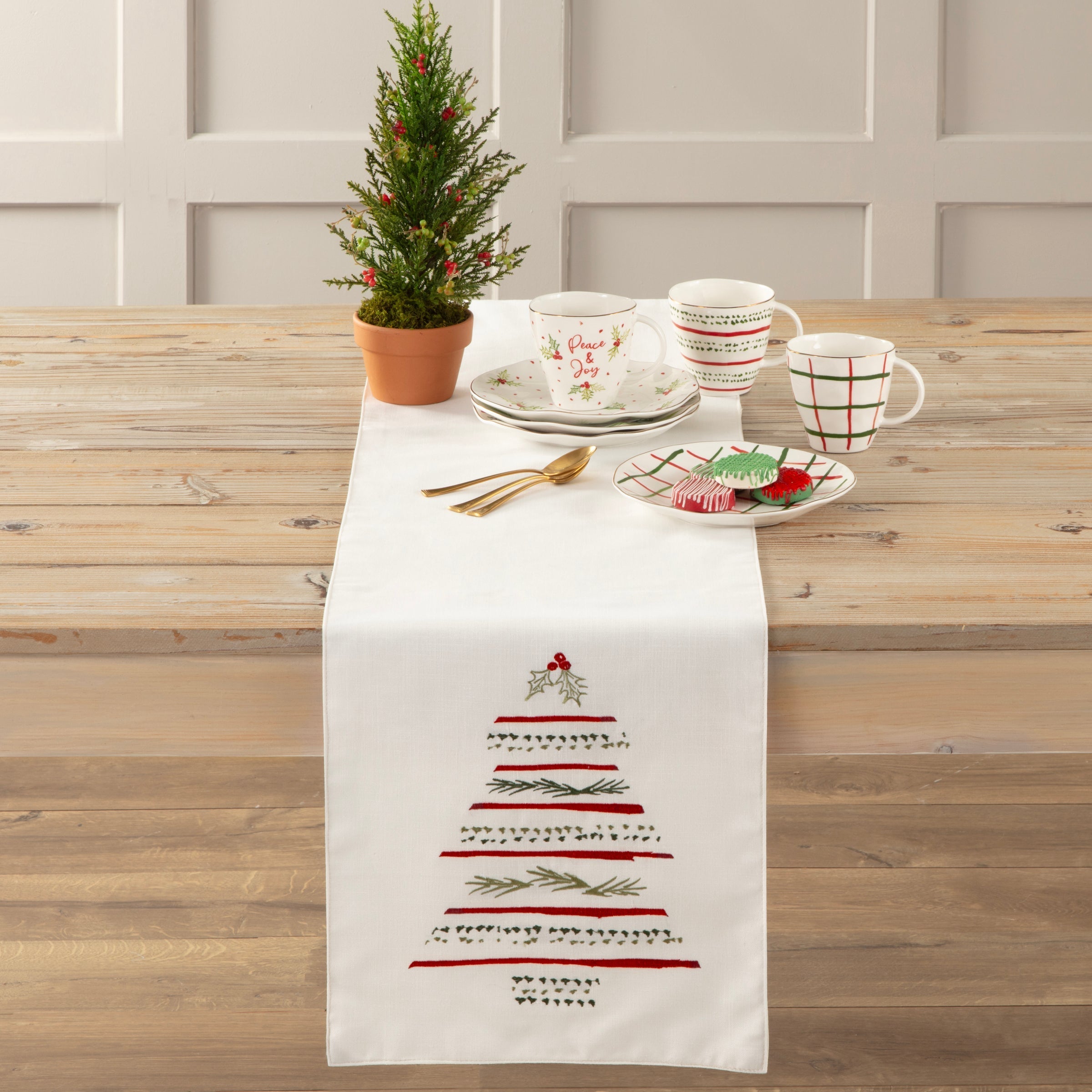 Lenox Westmore Bayberry Tree 14x72 Table Runner - Image 2