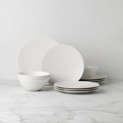 Lenox Westmore LX Collective White 12-Piece Dinnerware Set