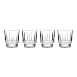 Lenox Westmore Estate Crystal Double Old Fashion Glasses, Set of 4