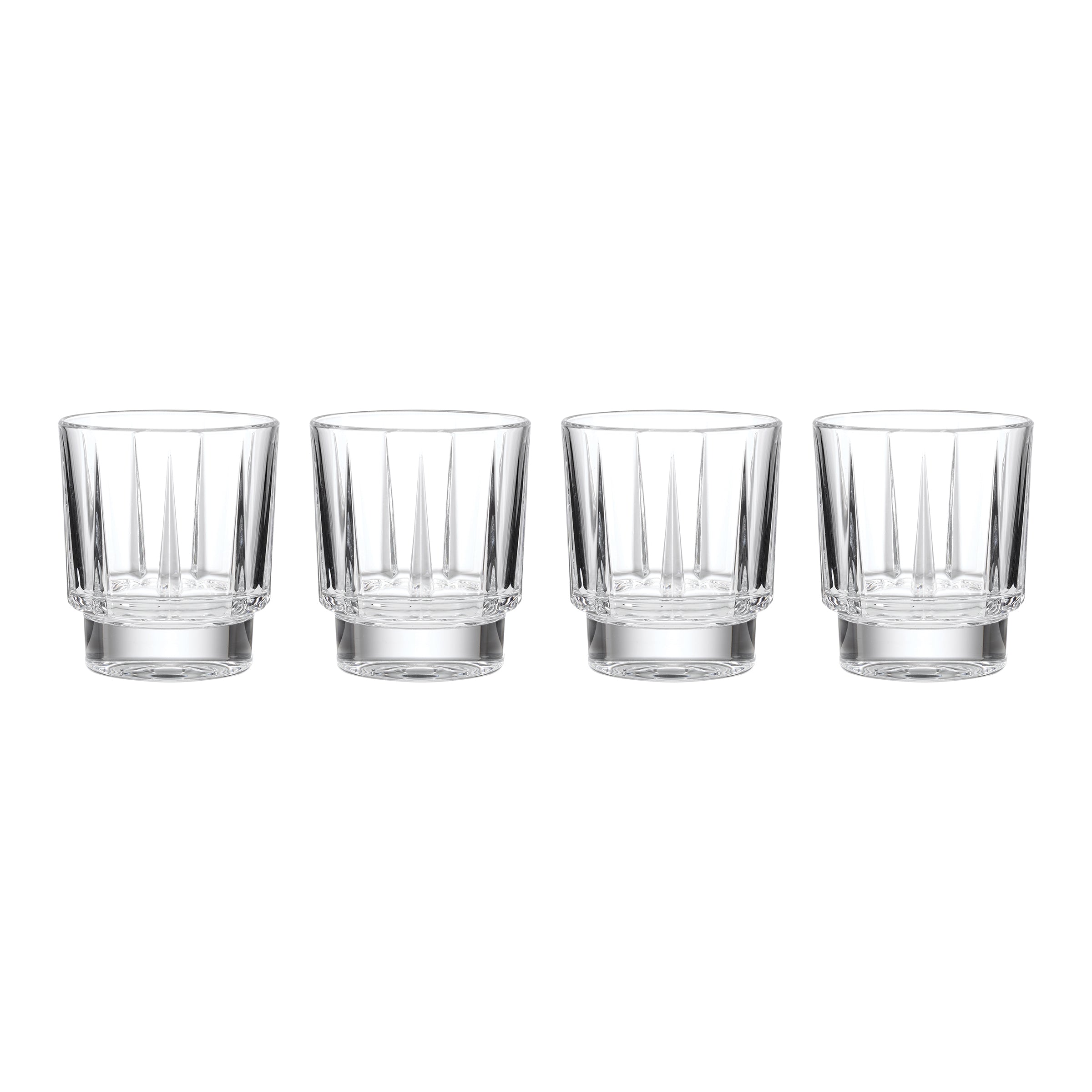 Lenox Westmore Estate Crystal Double Old Fashion Glasses, Set of 4