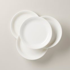 Lenox Westmore Profile White Dinner Plates, Set of 4