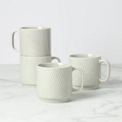 Lenox Westmore Modulus Vapor Mugs, Set of 4