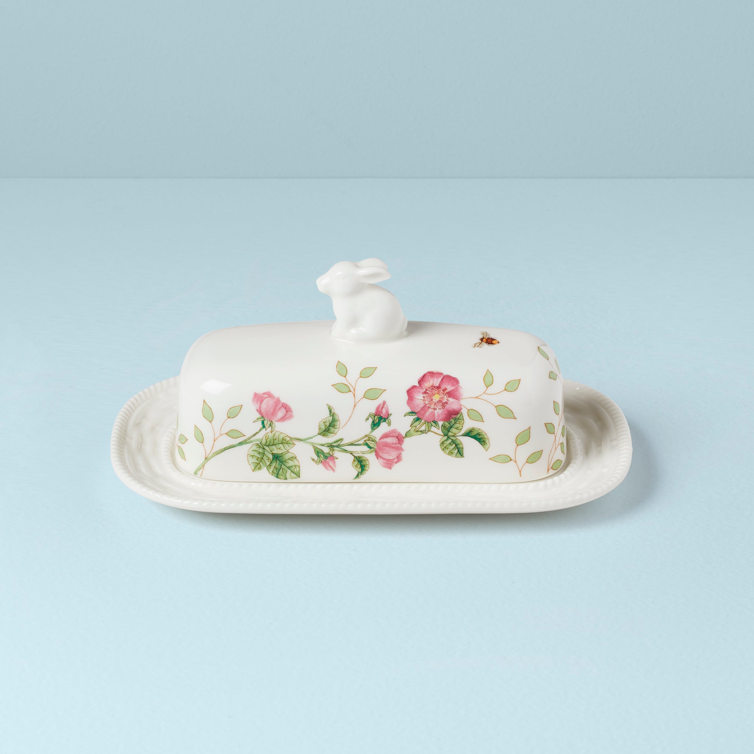 Lenox Westmore Butterfly Meadow Bunny Covered Butter Dish