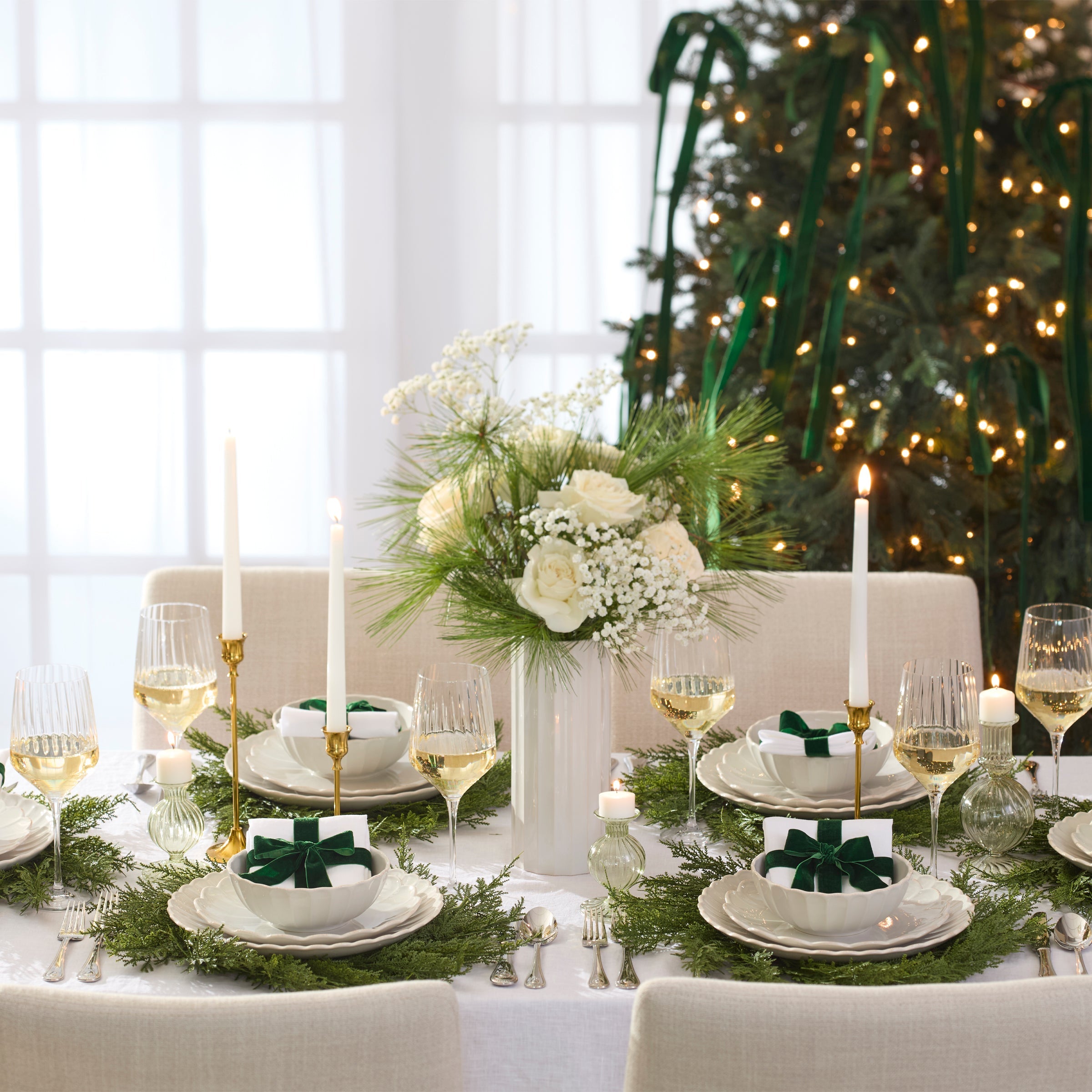 Lenox Westmore French Perle Scallop White Dinner Plates, Set of 4 - Image 2