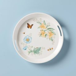 Lenox Westmore Butterfly Meadow Melamine Round Tray