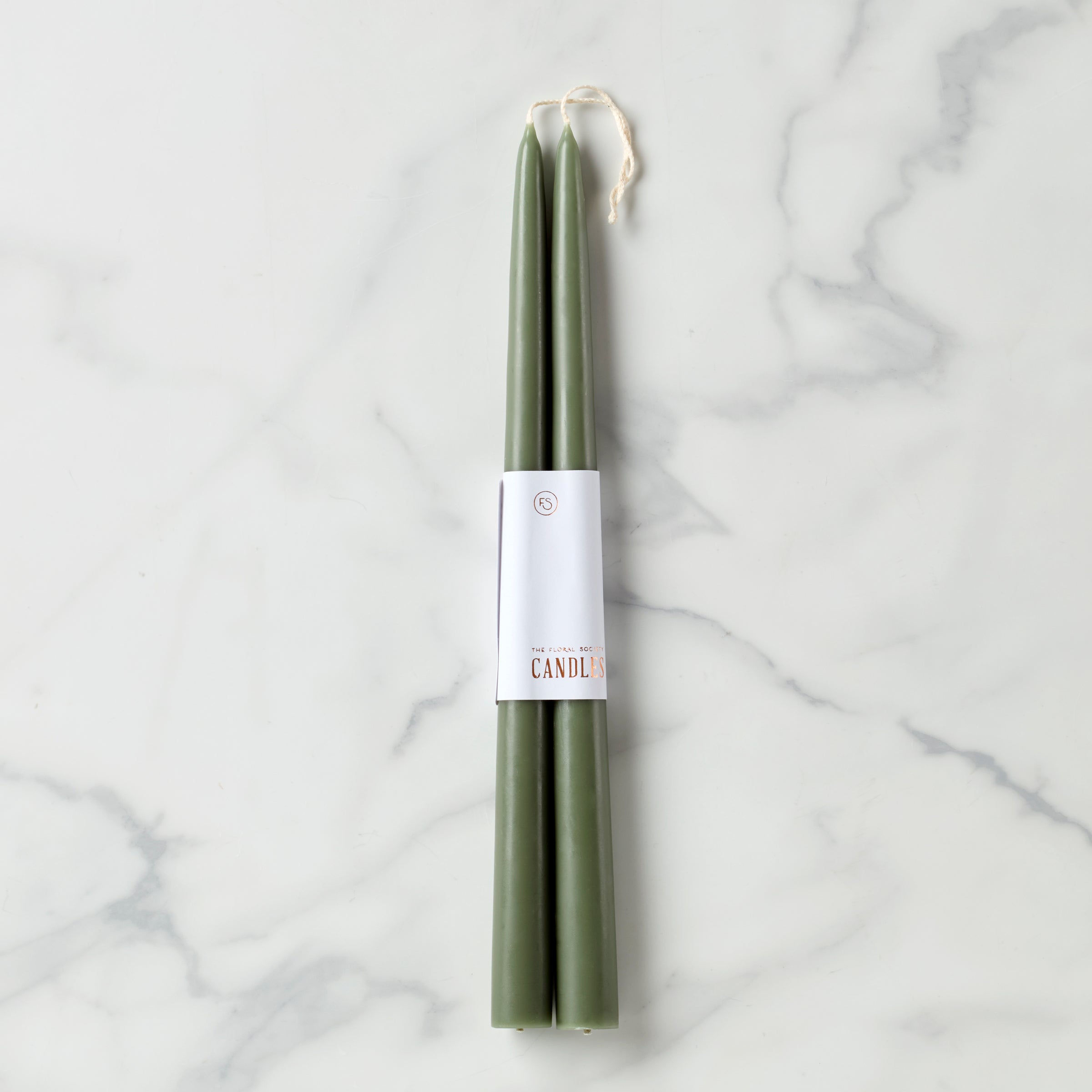 Lenox Westmore Dipped Moss 12 Taper Candle, Set of 2