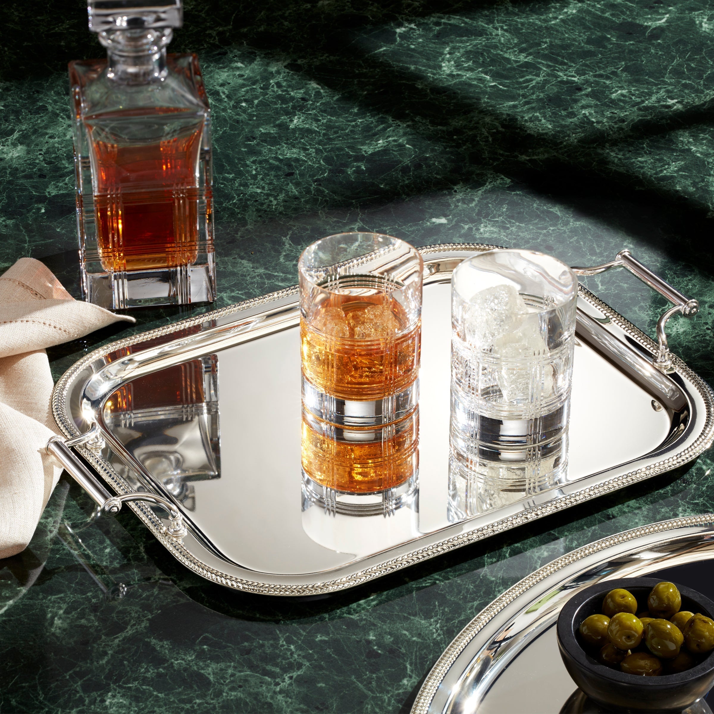 Lenox Westmore Silverplate Rectangular Tray With Handles - Image 3