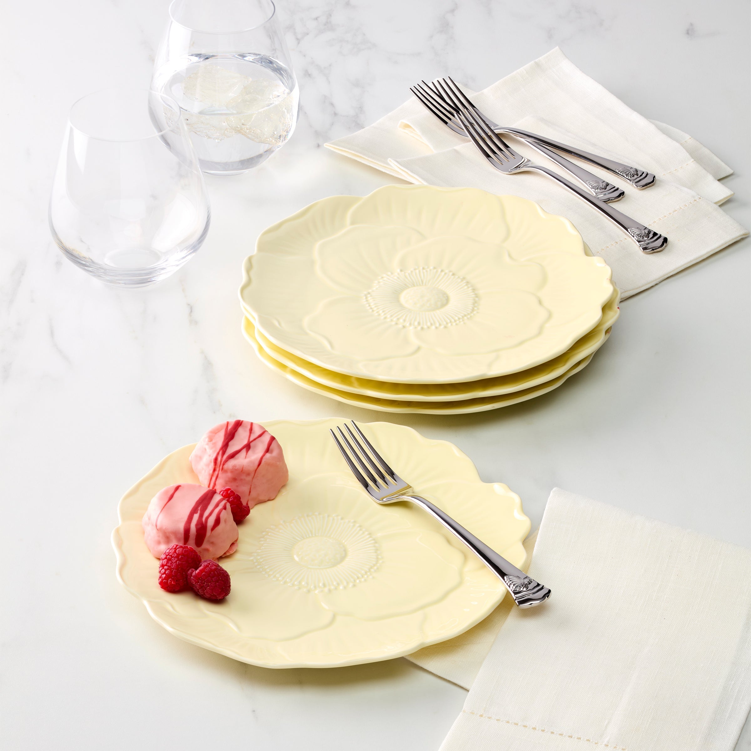 Lenox Westmore Butterfly Meadow Floral Yellow Accent Plates, Set of 4 - Image 8