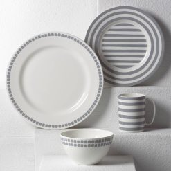 Lenox Westmore Charlotte Street Grey North 4-Piece Place Setting