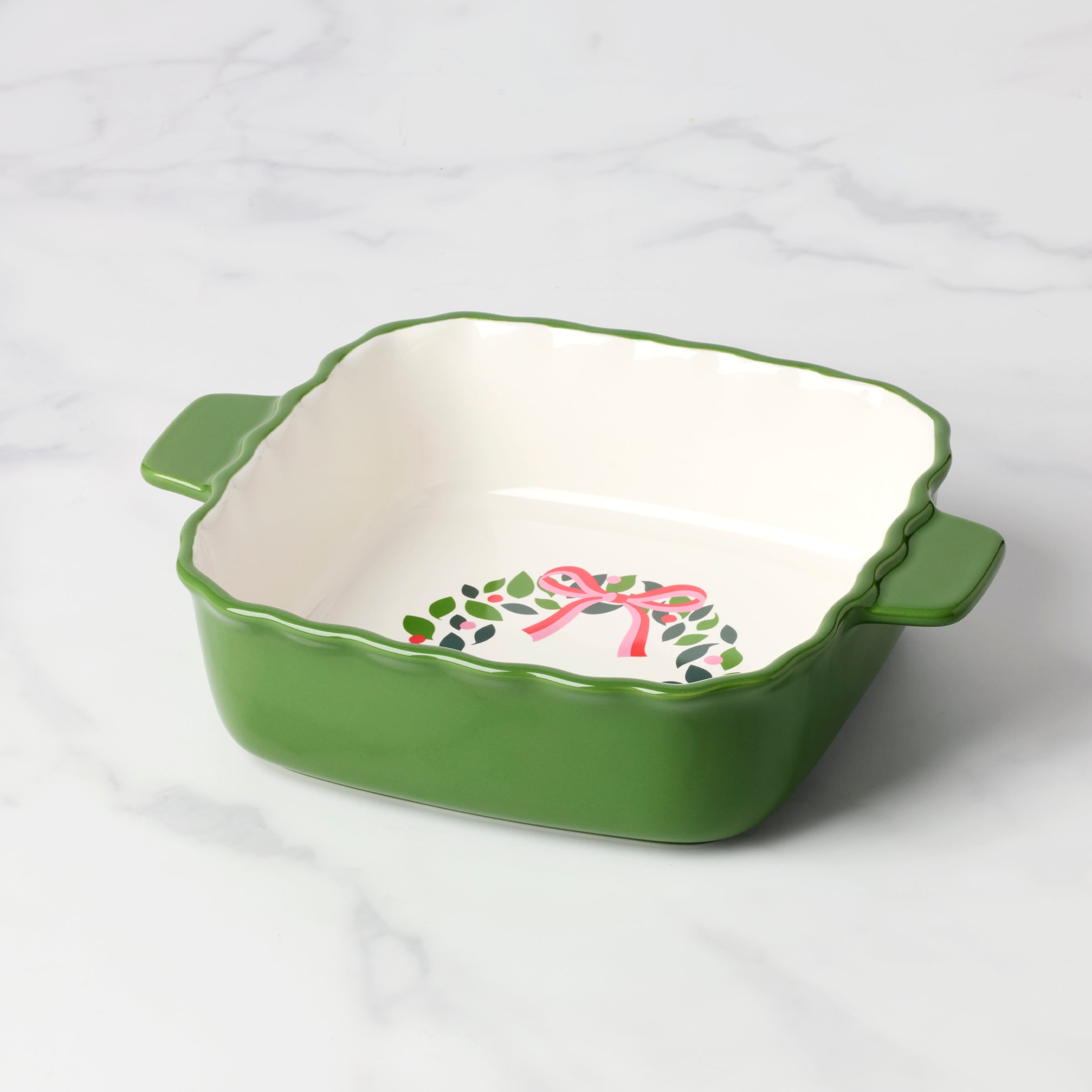 Lenox Westmore Evergreen Square Scallop Baking Dish