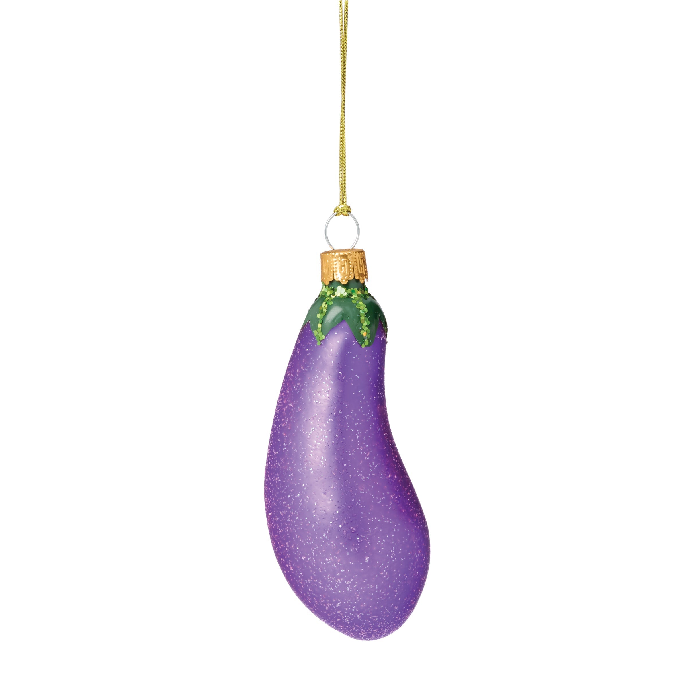 Lenox Westmore Retro Blown Glass Eggplant Ornament - Image 4