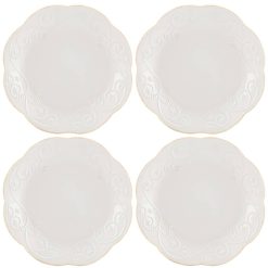 Alternative view of Lenox Westmore French Perle White 4-Piece Dessert Set