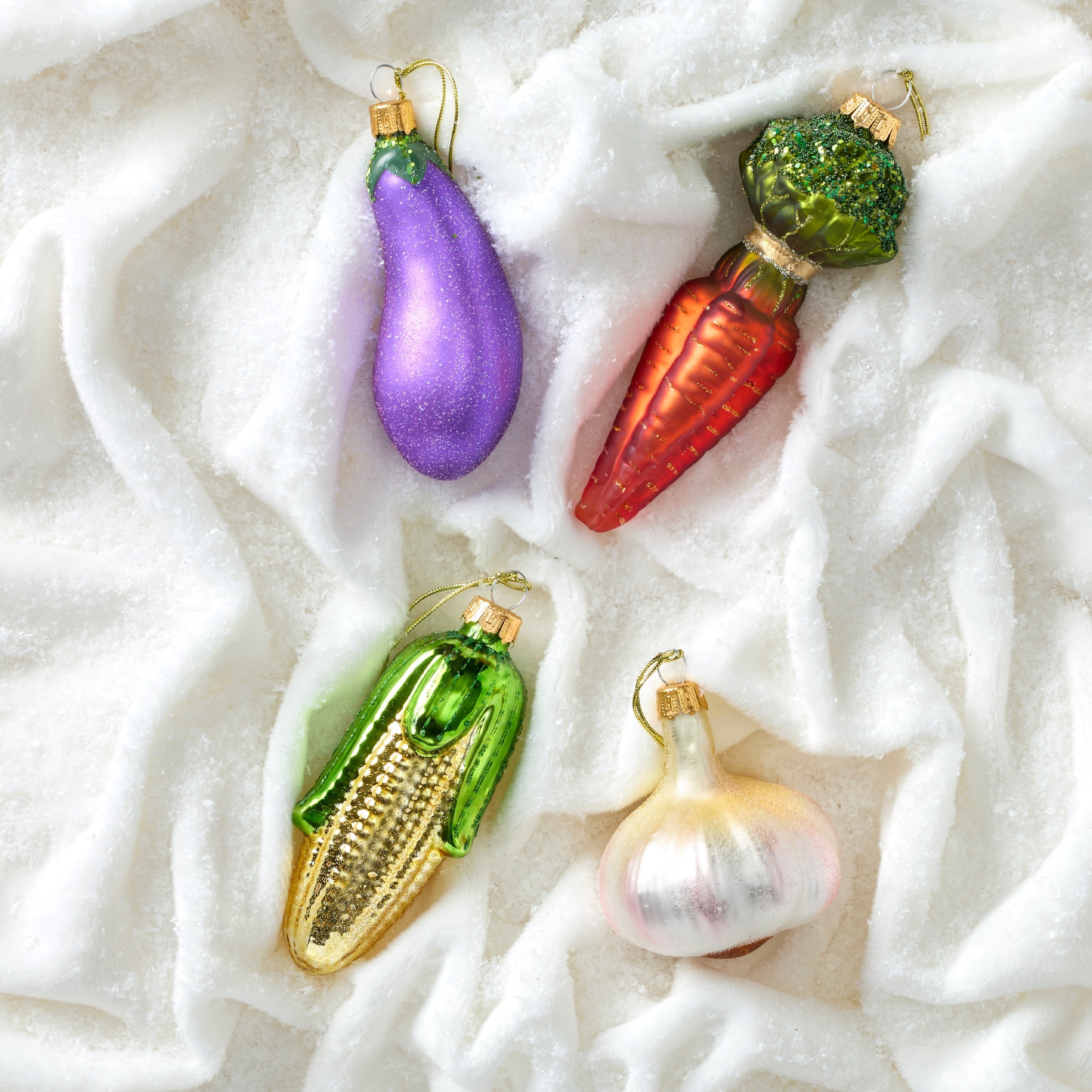 Lenox Westmore Retro Blown Glass Eggplant Ornament - Image 2
