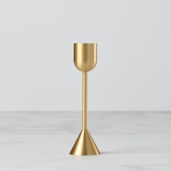 Lenox Westmore Light Gold Tall Taper Candle Holder