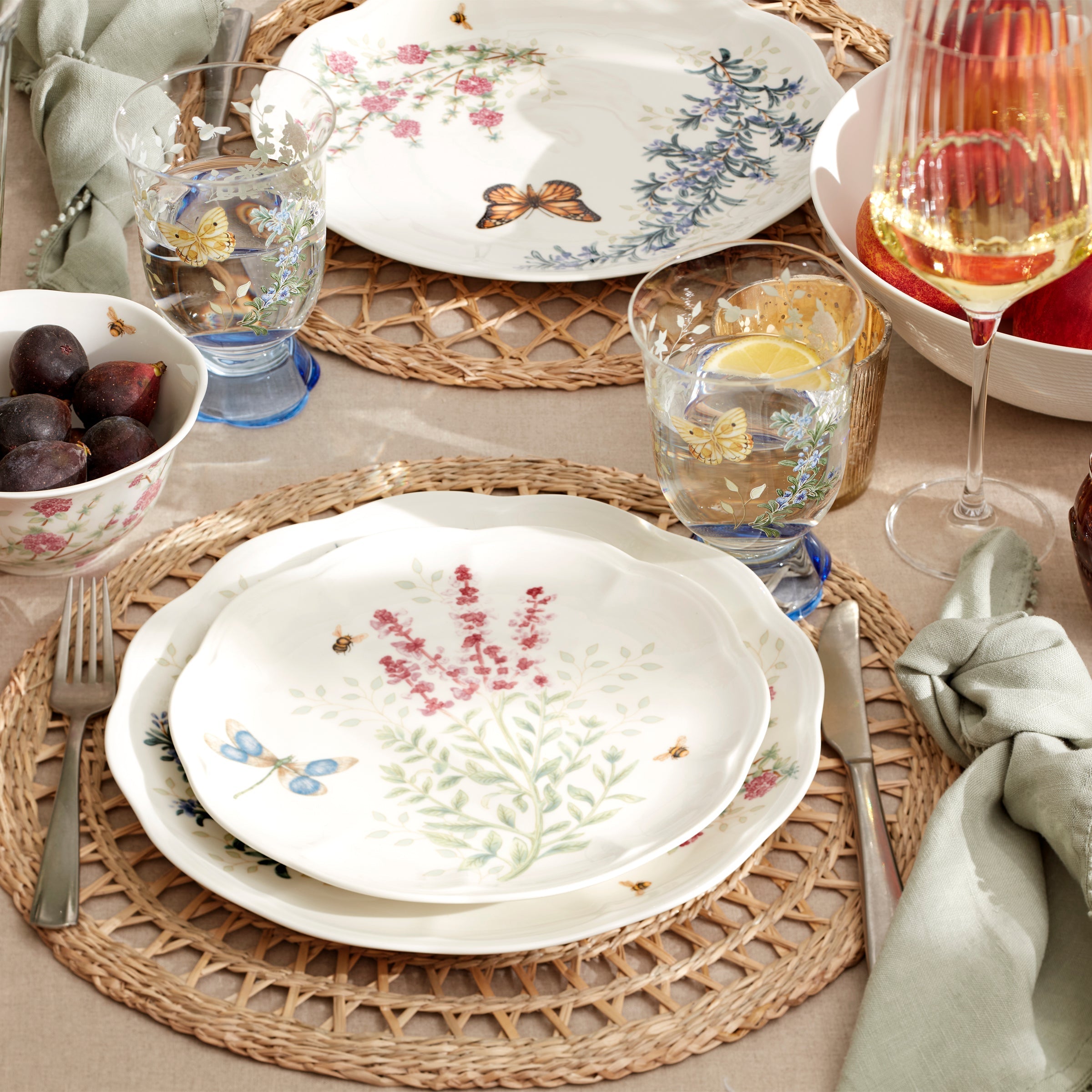 Lenox Westmore Butterfly Meadow Herbs Accent Plates, Set of 4 - Image 4