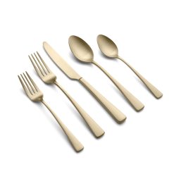 Lenox Westmore Cerys Champagne Satin 20-Piece Flatware Set