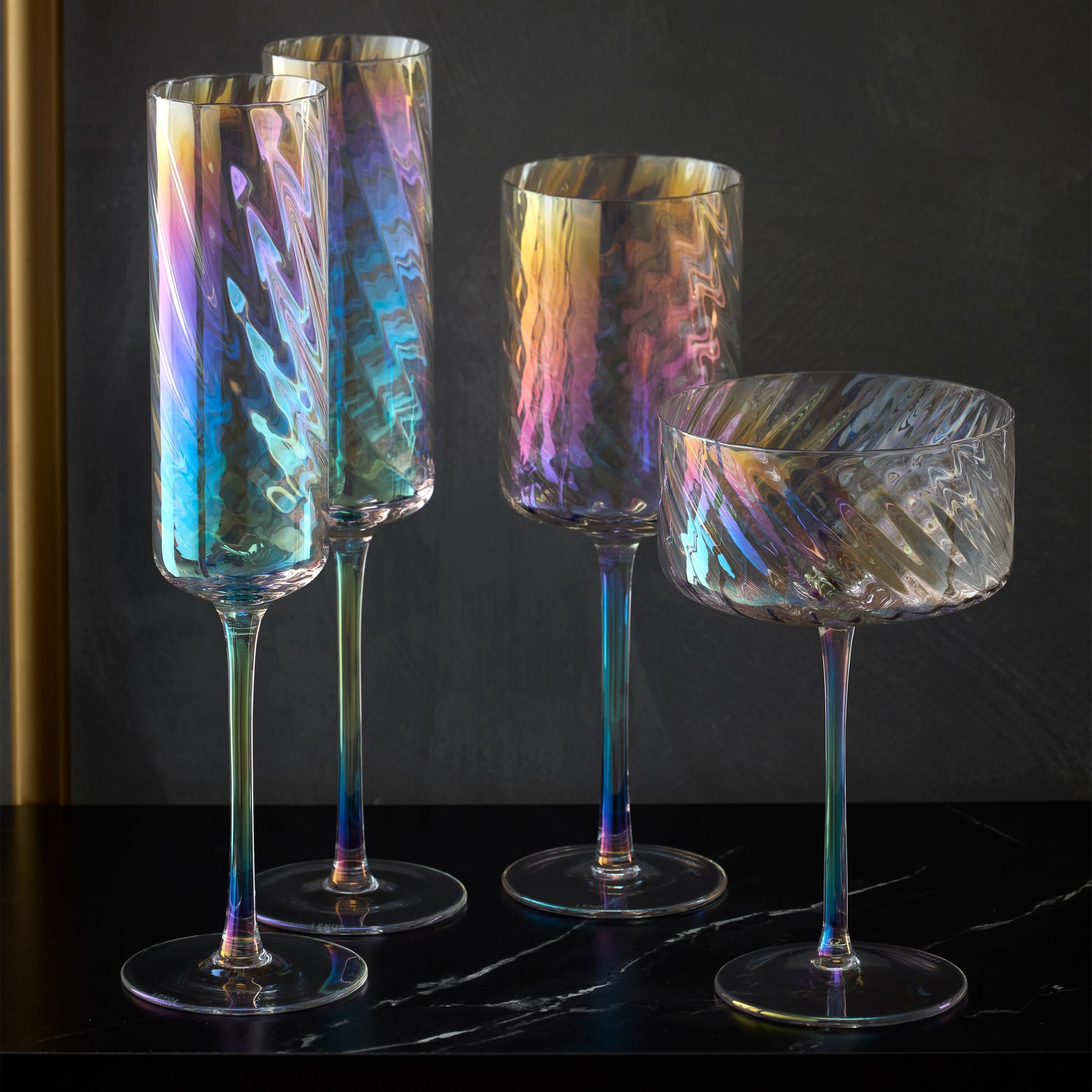 Lenox Westmore Tuscany Classics Iridescent Coupe Glasses, Set of 4 - Image 7