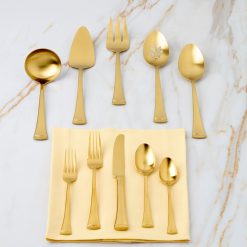 Alternative view of Lenox Westmore Portola Gold Satin 5-Piece Hostess Set
