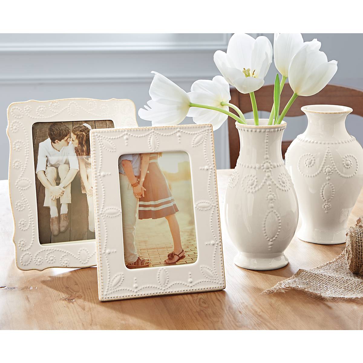 Lenox Westmore French Perle White 5x7 Photo Frame - Image 2