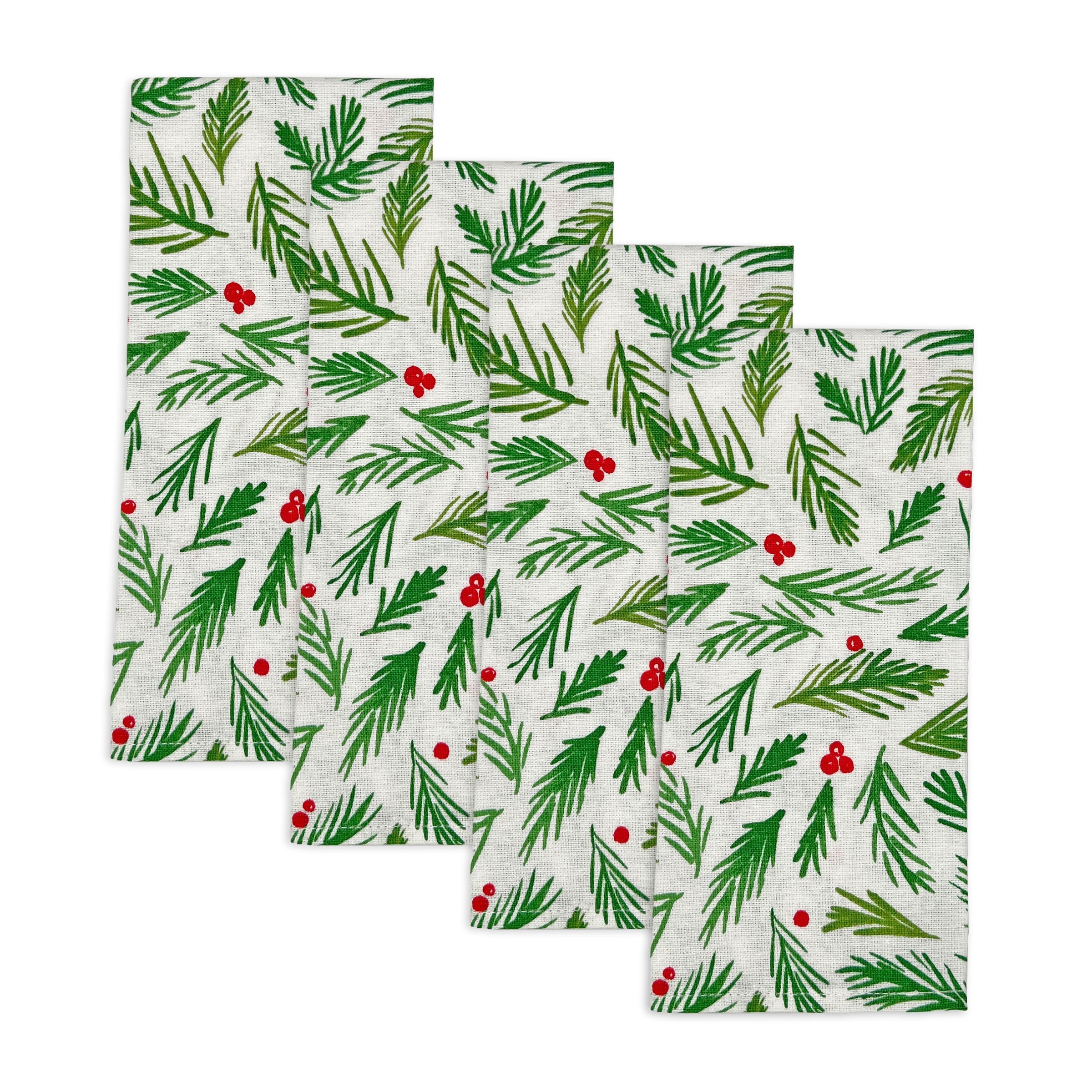 Lenox Westmore Bayberry Merry & Bright Dinner Napkins, Set of 4